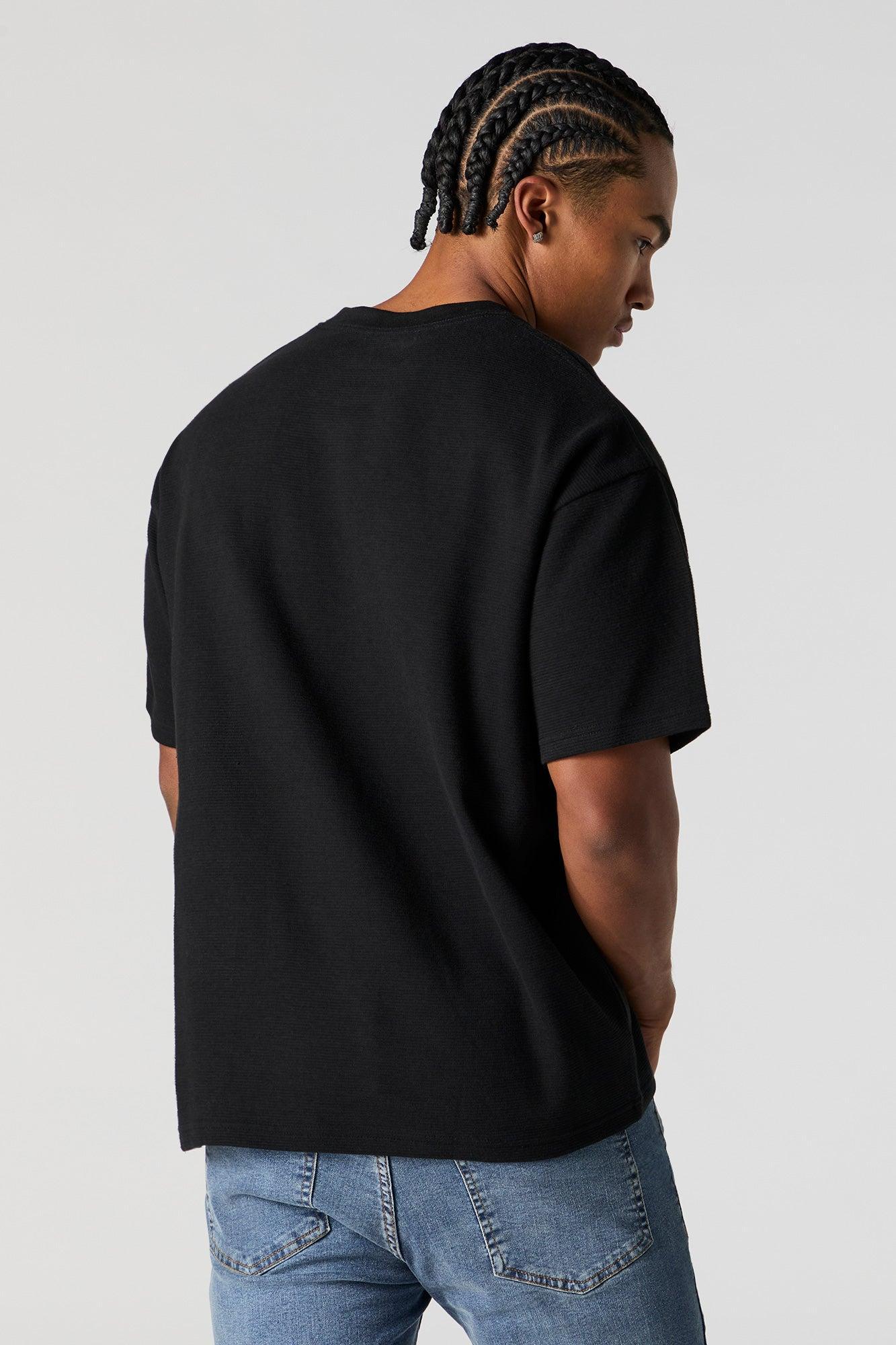 Solid Knit Relaxed T-Shirt Male Product Image