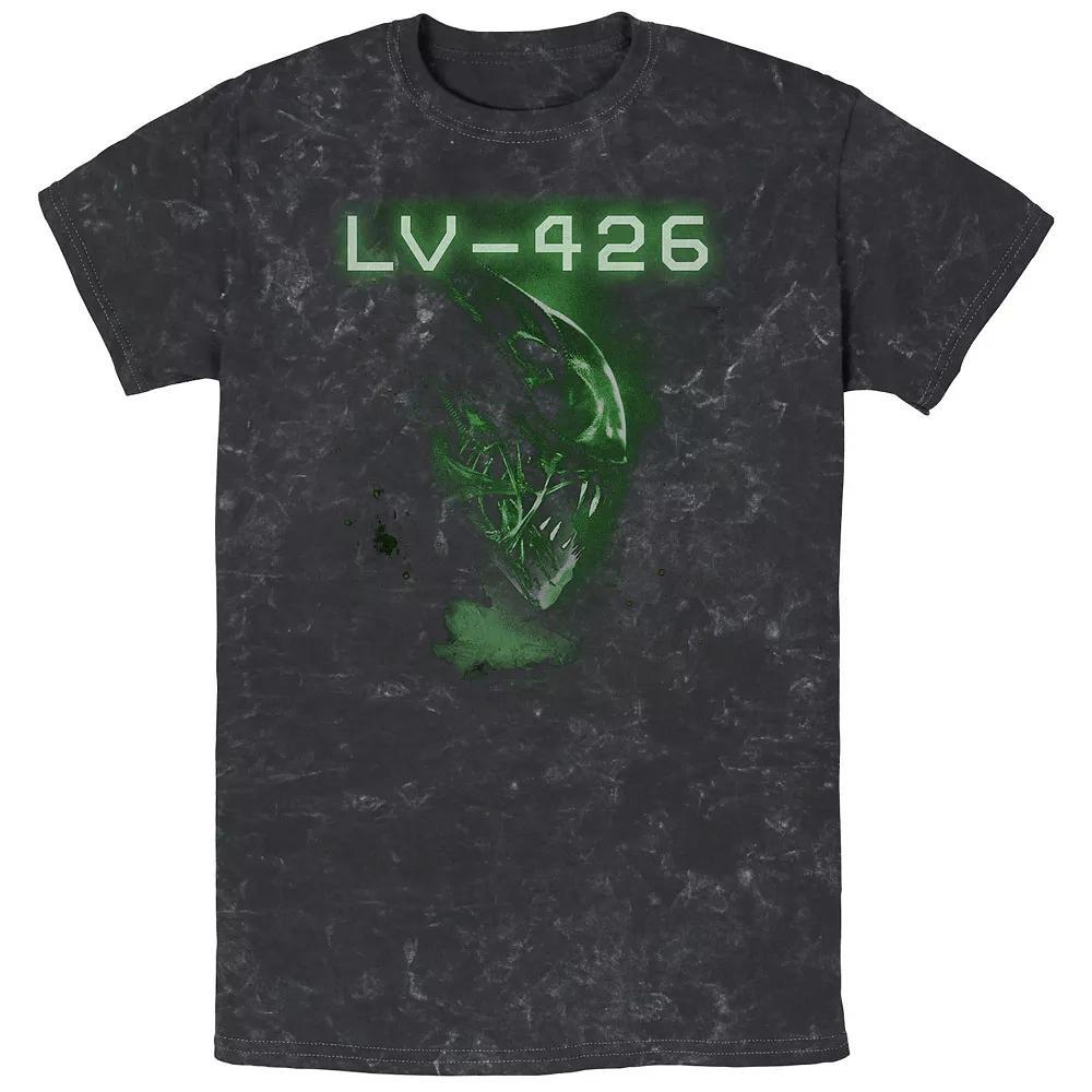 Men's Aliens Level 426 Mineral Wash Graphic Tee, Size: Small, Black Product Image