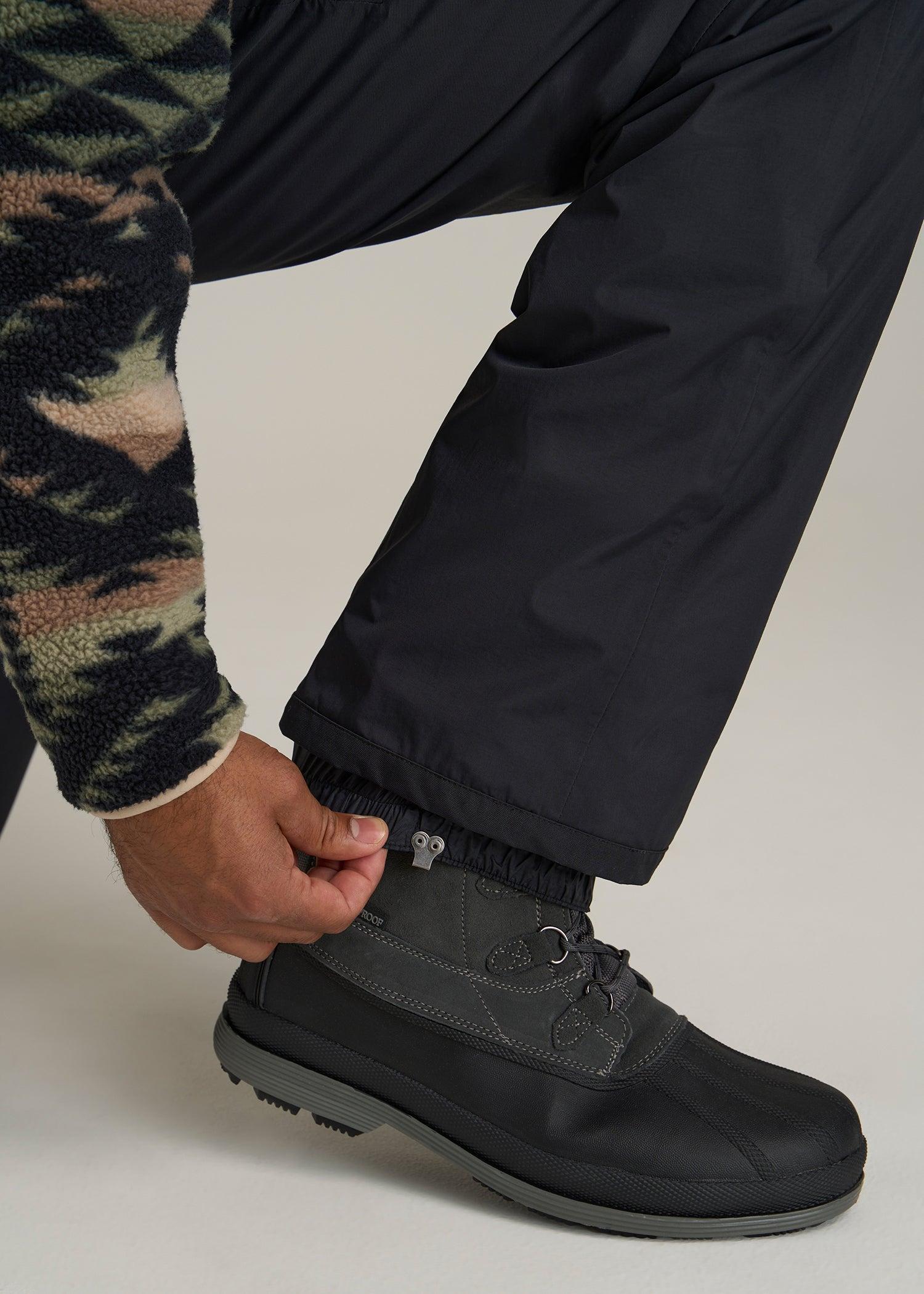 Snow Pants for Tall Men in Black Product Image