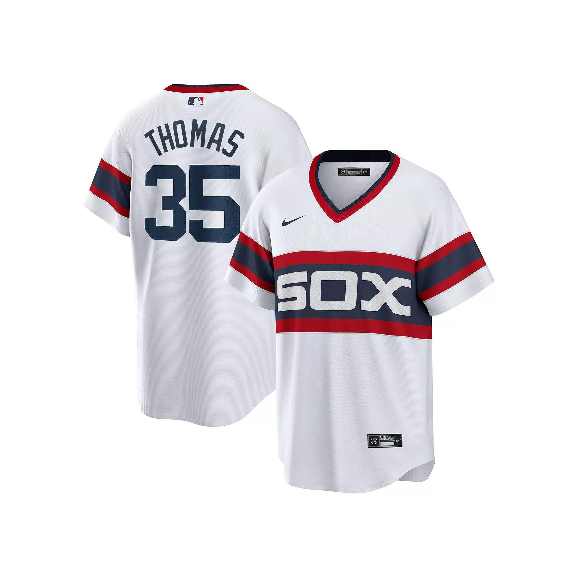 Men's Nike Frank Thomas White Chicago White Sox Home Cooperstown Collection Player Jersey, Size: Large Product Image