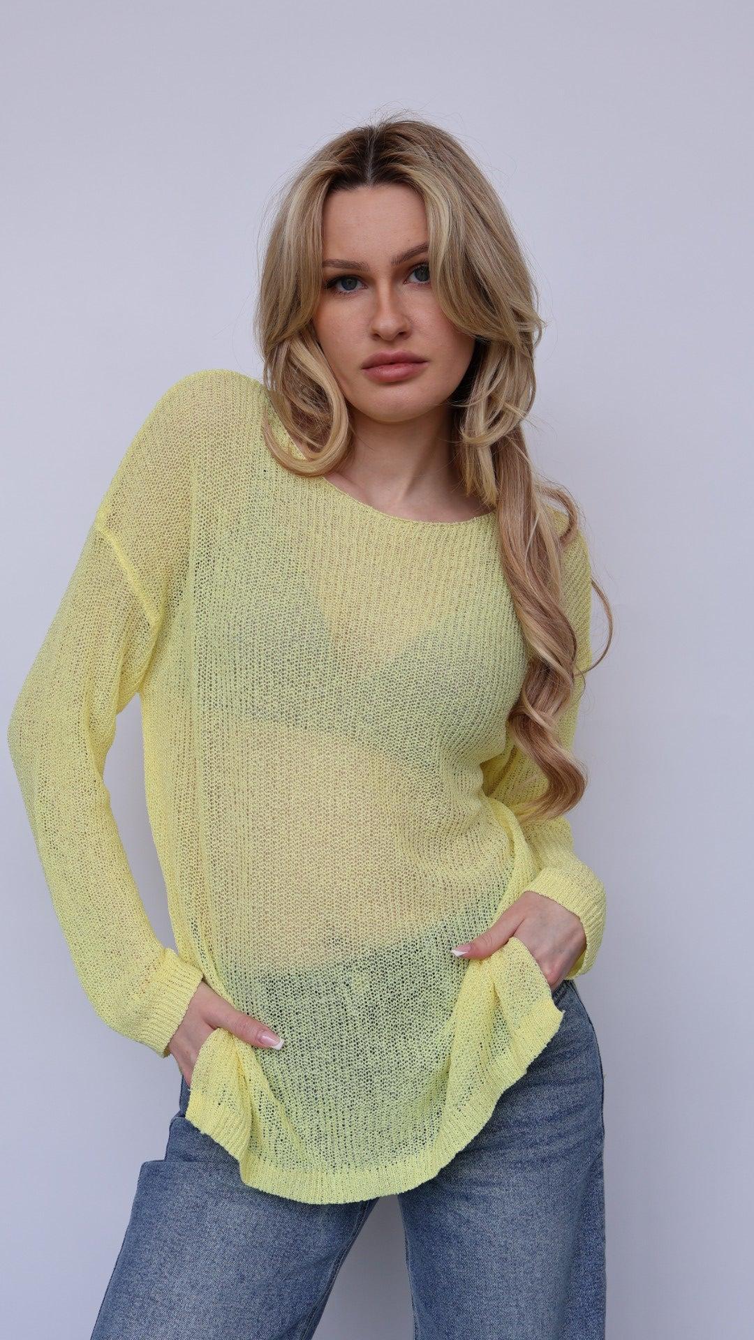 Lightweight Knit Loose-Fit Boatneck Sweater Product Image