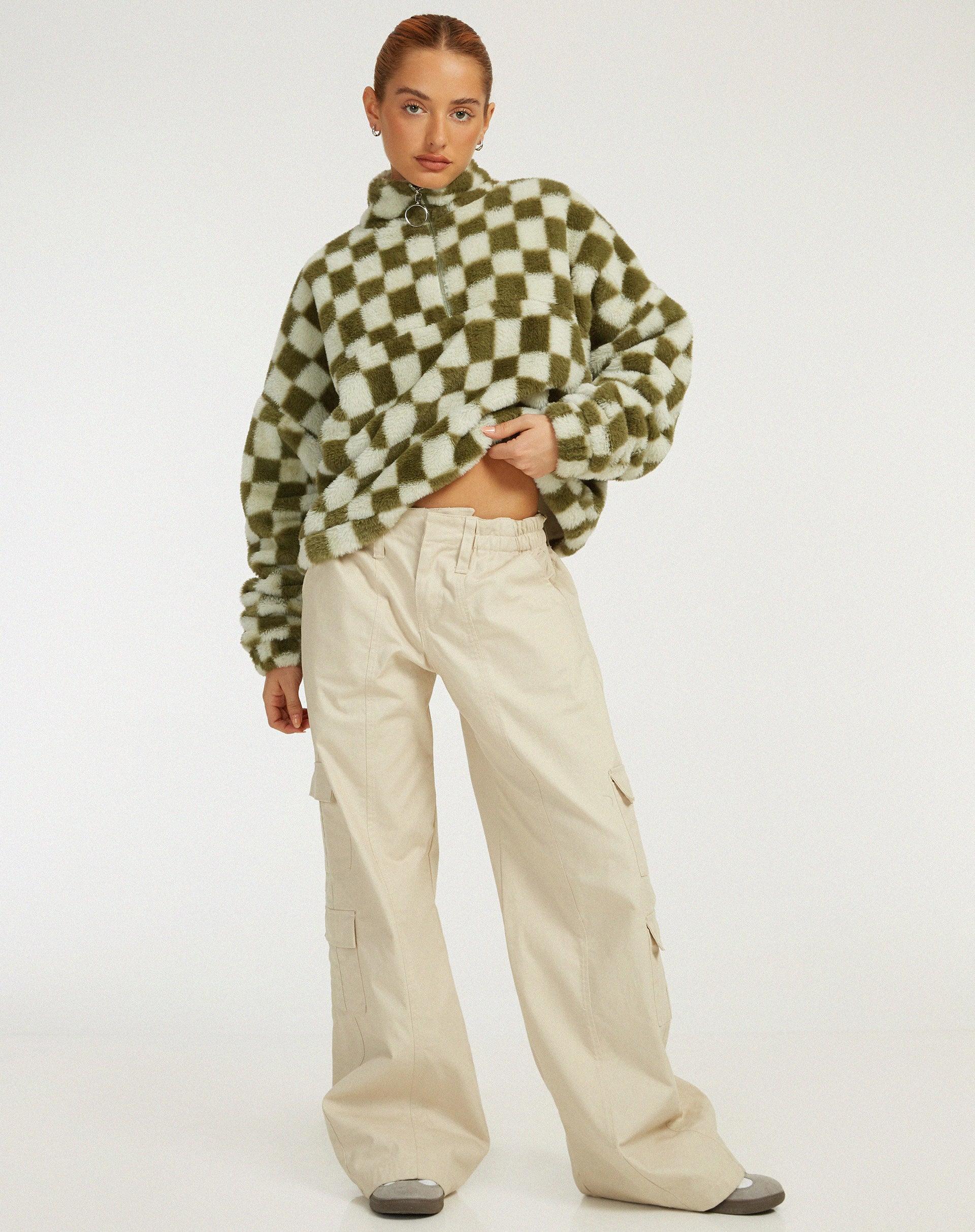 Nero Jacket in Checkered Sage Product Image