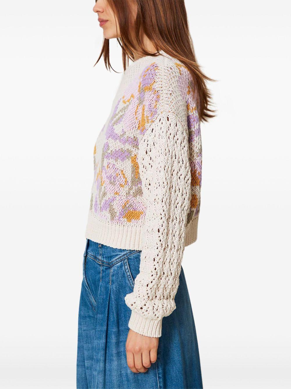 floral-jacquard sweater Product Image