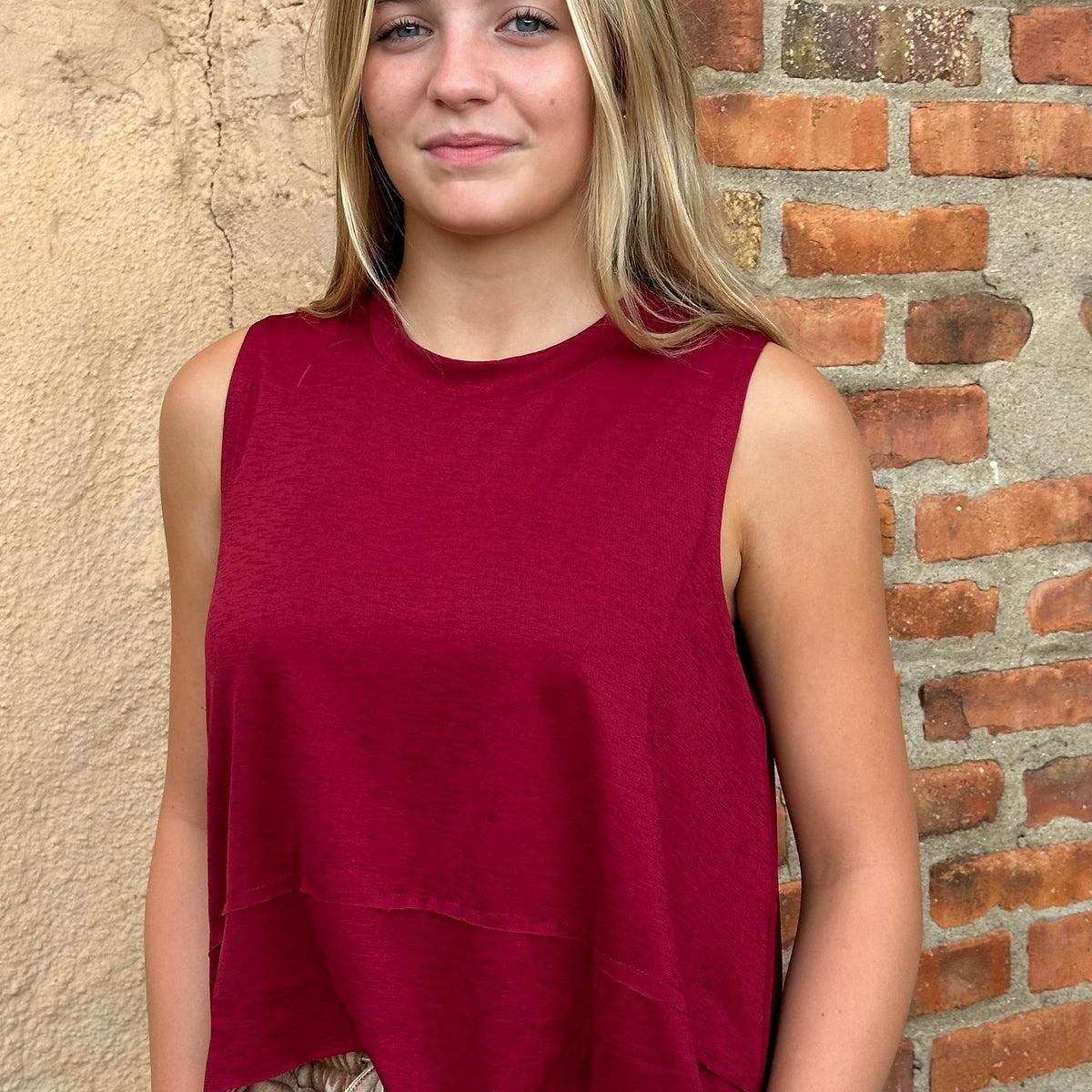 Leslie Shark Bite Crop Top Product Image