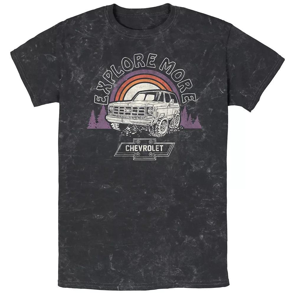 Men's This Is Chevrolet Country Badge Mineral Wash Graphic Tee, Size: Small, Black Product Image