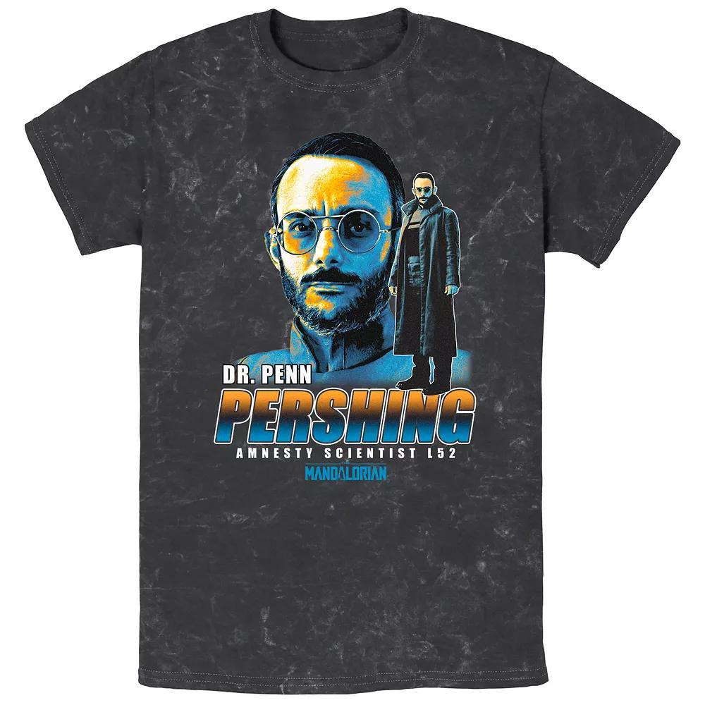 Men's Star Wars The Mandalorian Dr. Penn Pershing Graphic Tee, Size: Small, Black Product Image