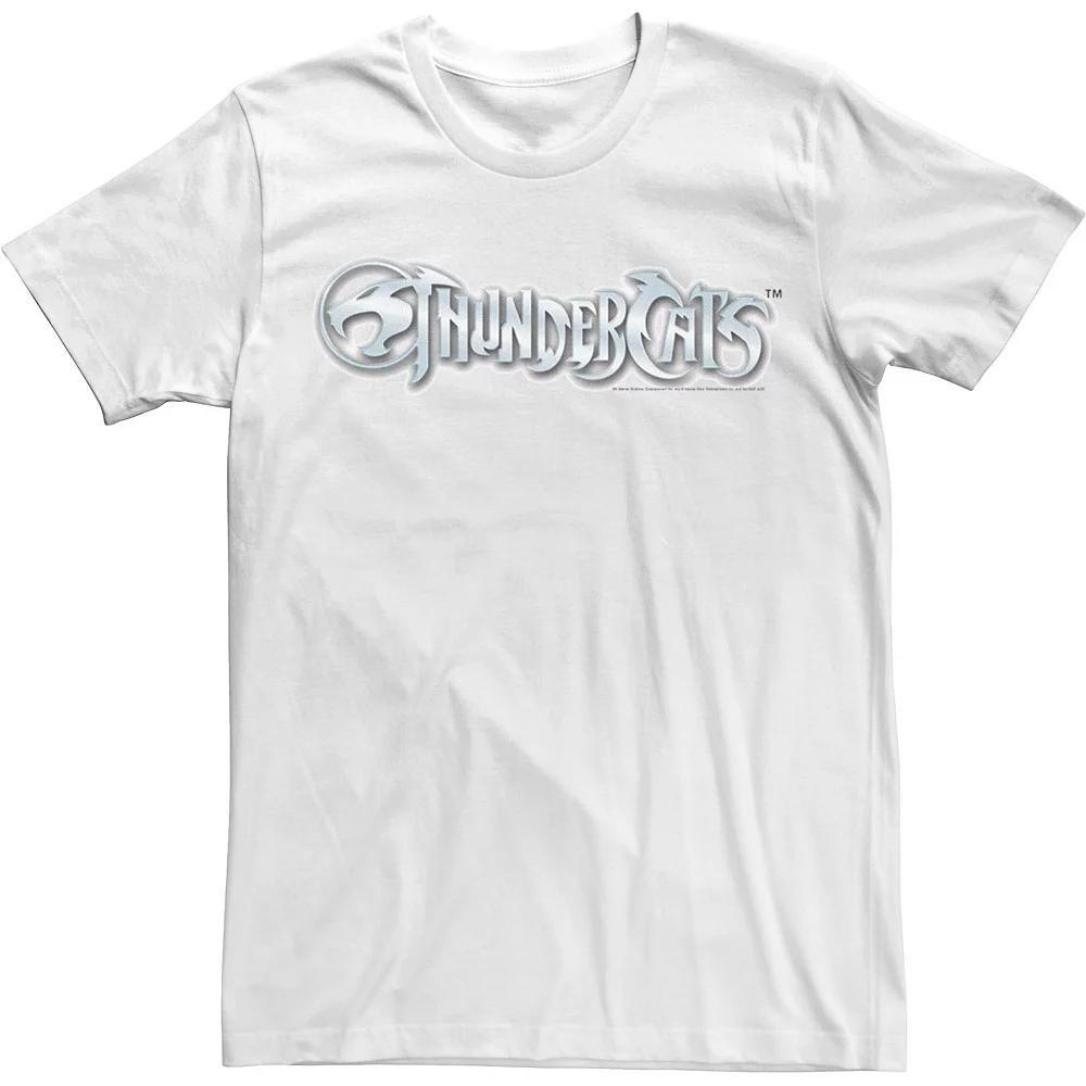 Men's ThunderCats Simple Silver Logo Tee, Size: 3XL, White Product Image