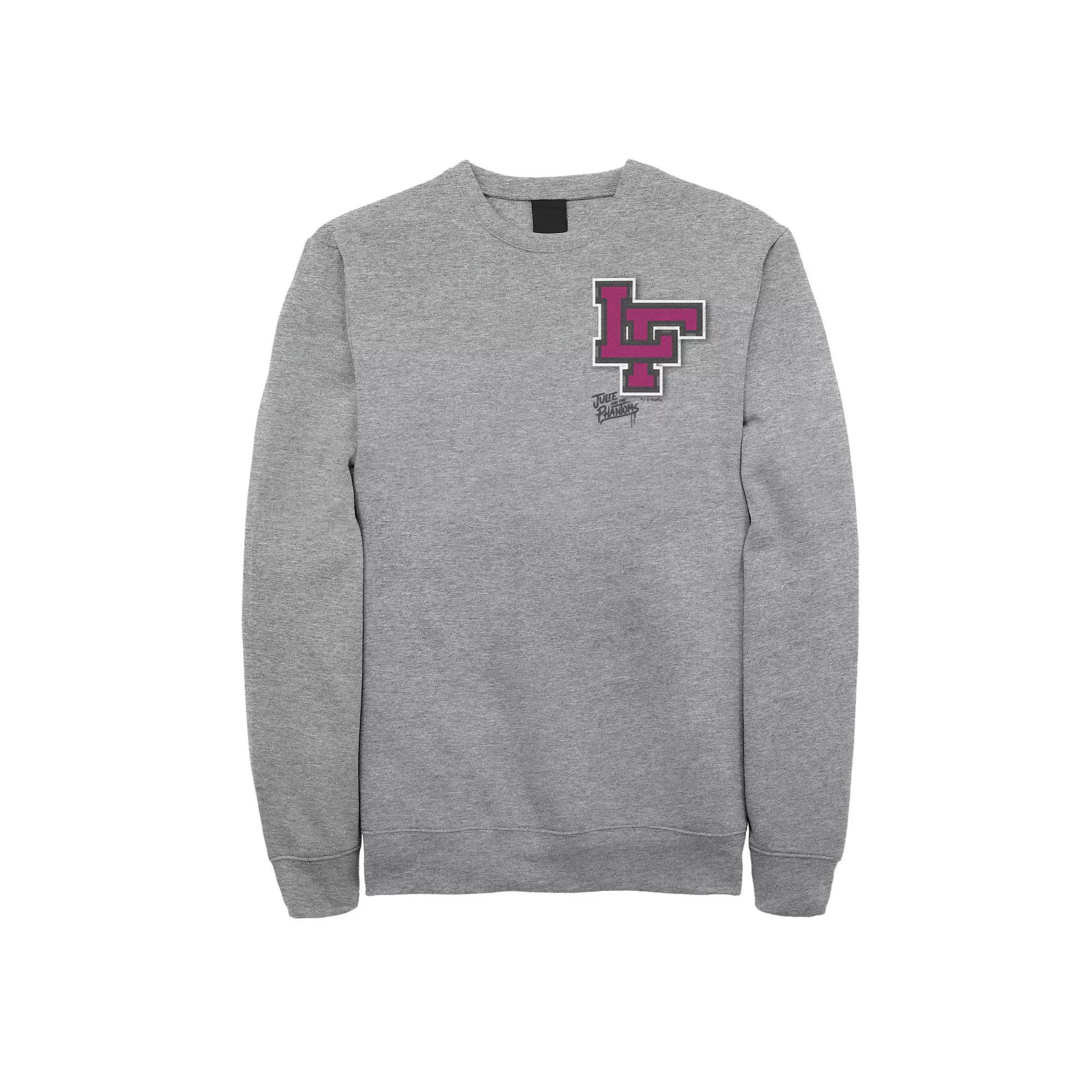 Men's Julie And The Phantoms LF Left Chest Logo Sweatshirt, Size: Large, Athletic Grey Product Image