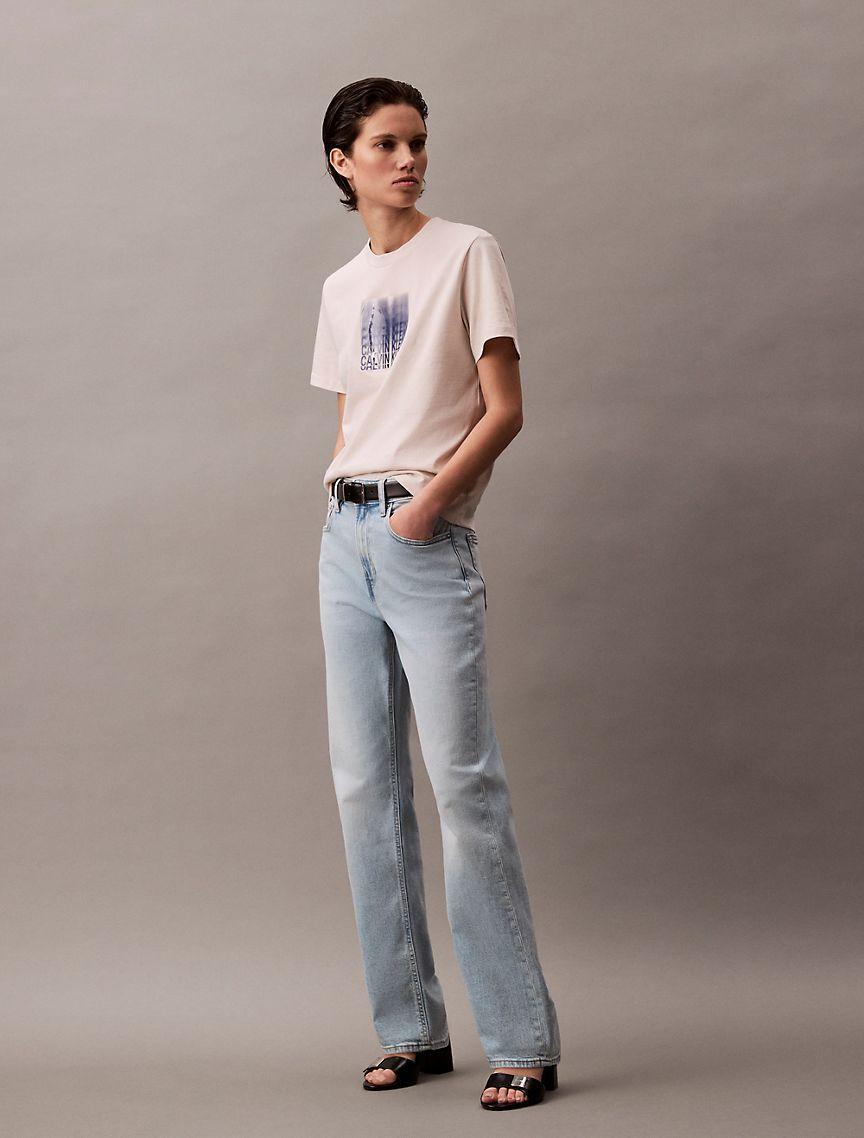 High Rise Straight Jeans Product Image
