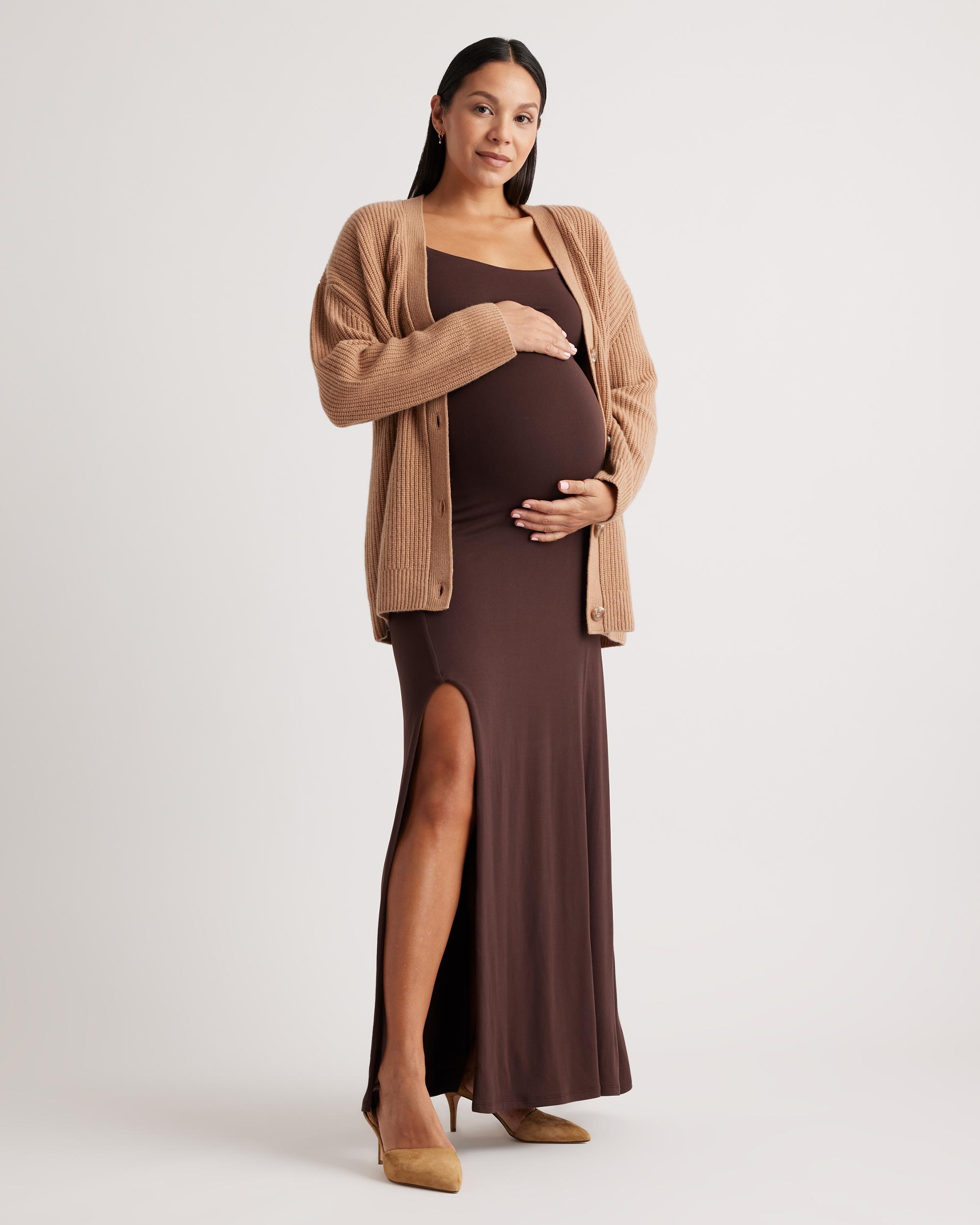 Quince | Women's Recycled Knit Maternity Maxi Dress Recycled Polyester Product Image