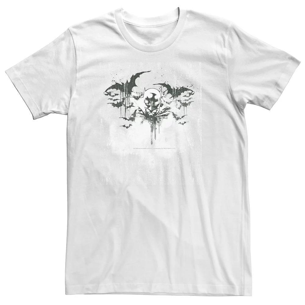 Big & Tall DC Comics Batman Bat Attack Tee, Men's, Size: XXL Tall, White Product Image
