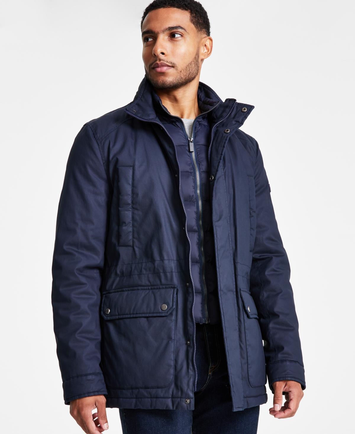 Hunter Mens Robert Waxed Twill Utility Jacket Product Image