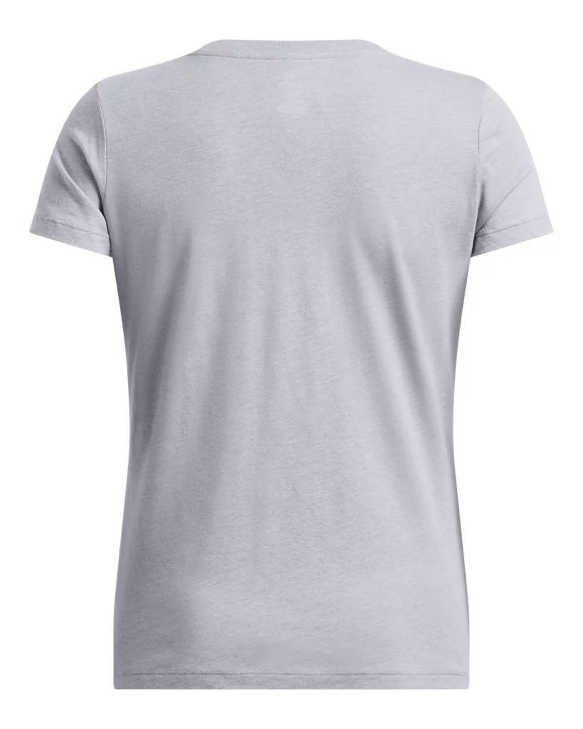 Women's UA Performance Cotton Collegiate V-Neck T-Shirt Product Image