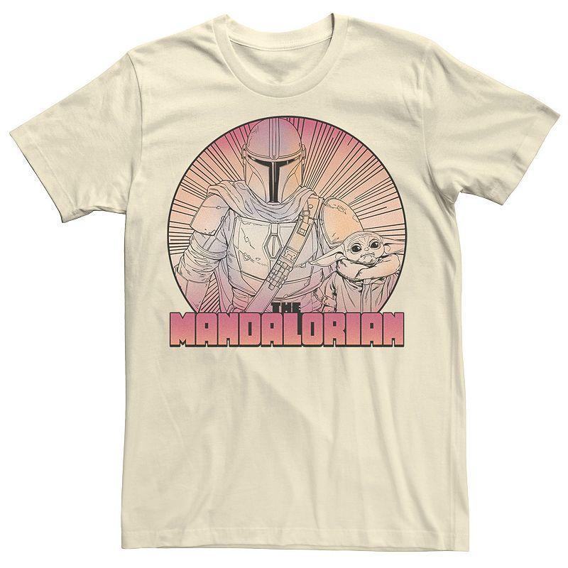 Men's Star Wars The Mandalorian The Child Gradient Line Art Tee, Size: Medium, Athletic Grey Product Image