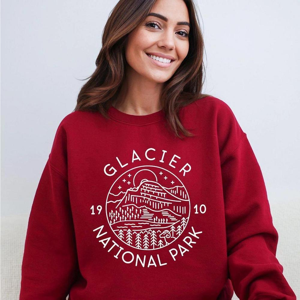 Simply Sage Market Women's Graphic Sweatshirt Glacier National Park Product Image