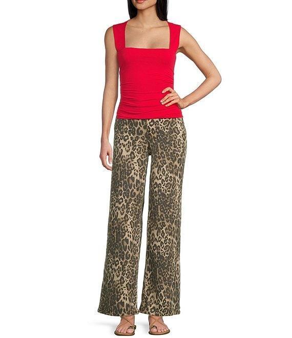 GB Wide Leg Baggy Leopard Pants Product Image