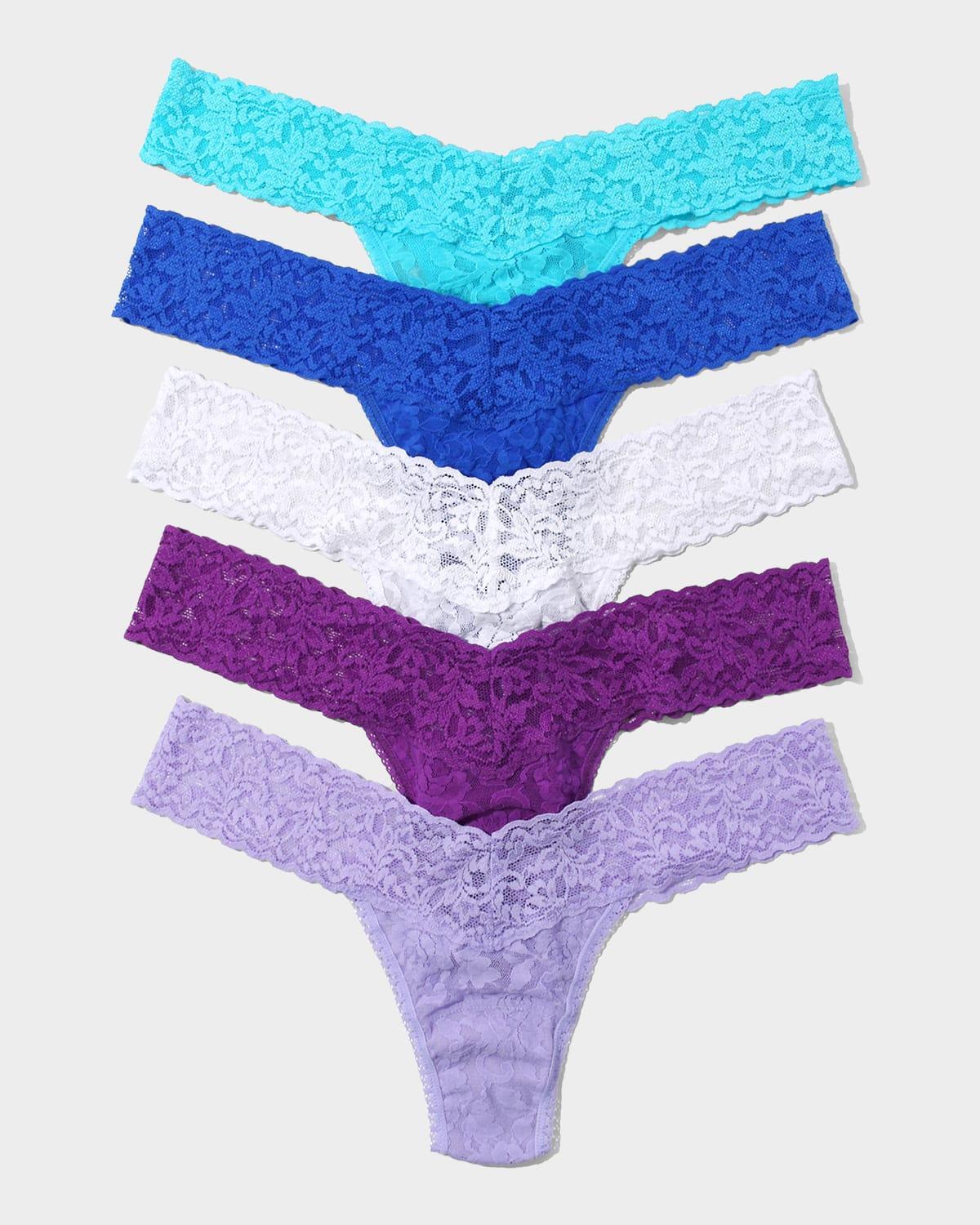 Hanky Panky 5 Low Rise Thongs Multi One Size Product Image