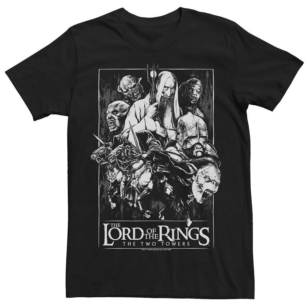 Men's The Lord Of The Rings The Two Towers Sauron's Servants Graphic Tee, Size: Medium, Black Product Image