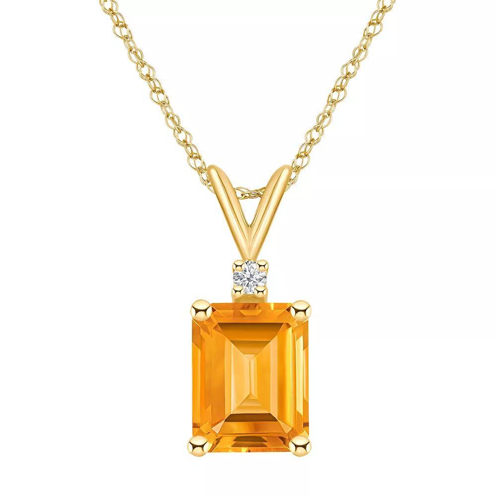 Celebration Gems 14k White Gold Gemstone & Diamond Accent Pendant Necklace, Women's, Size: 18", Purple Product Image