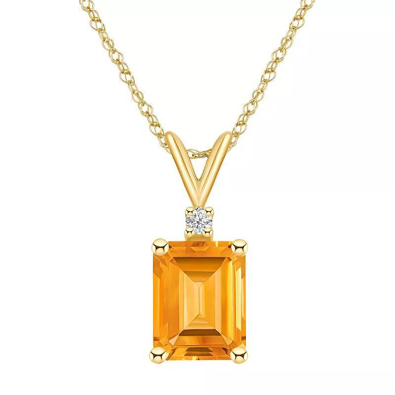 Celebration Gems 14k White Gold Gemstone & Diamond Accent Pendant Necklace, Women's, Size: 18", Purple Product Image