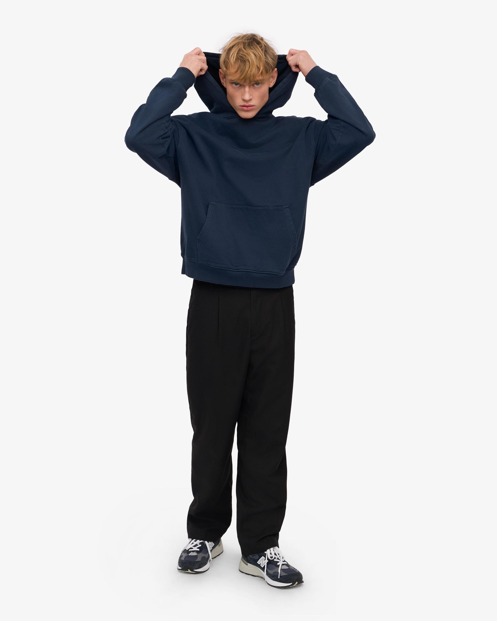 Organic Oversized Hood - Navy Blue Product Image