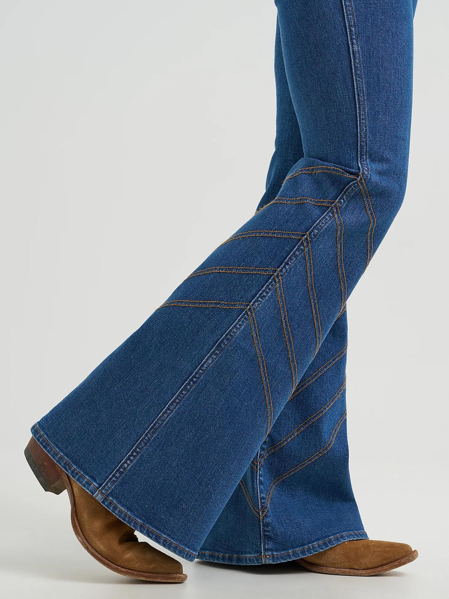 Women's High Rise Flare Jean in Carolina Product Image