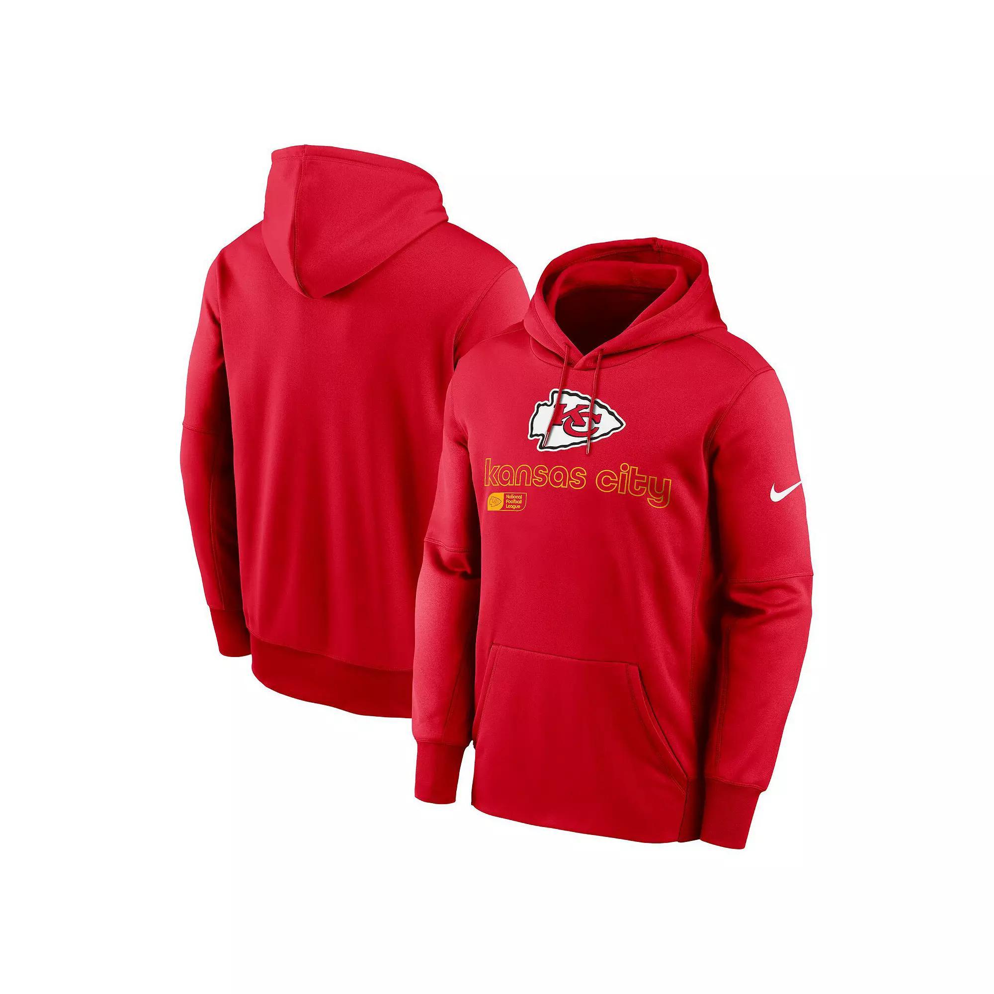 Mens Nike Kansas City Chiefs Performance Pullover Hoodie Product Image