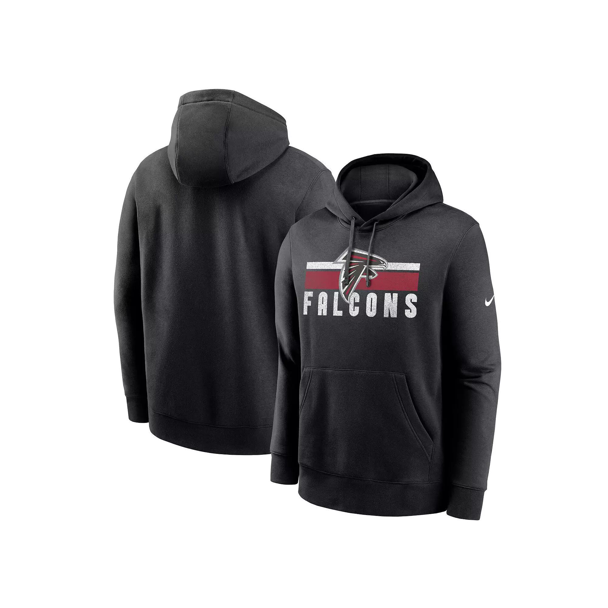 Men's Nike Black Atlanta Falcons Club Fleece Pullover Hoodie, Size: Small Product Image