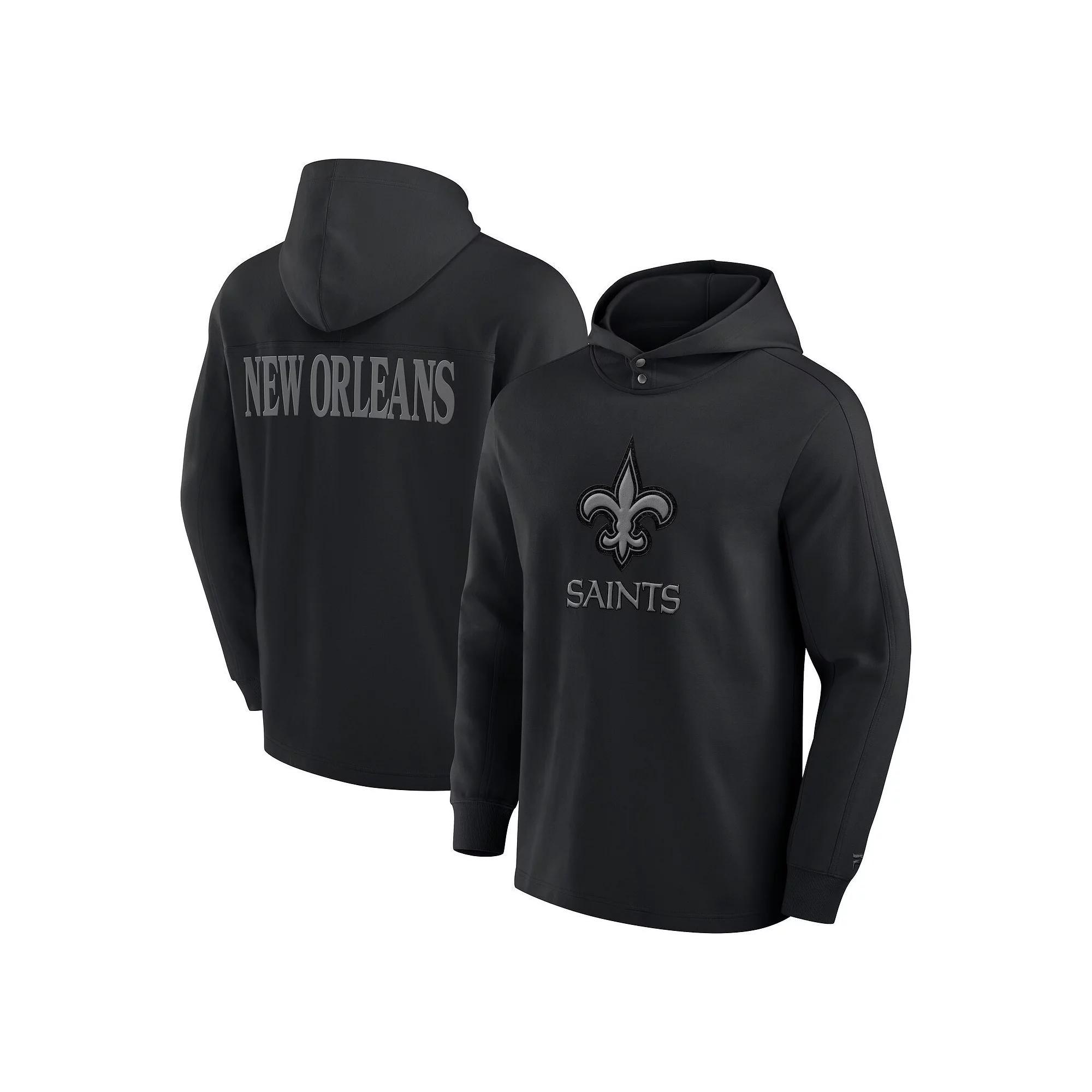 Mens Fanatics Black Las Vegas Raiders Elements Blaze Tri-Blend Long Sleeve Hoodie T-Shirt Product Image