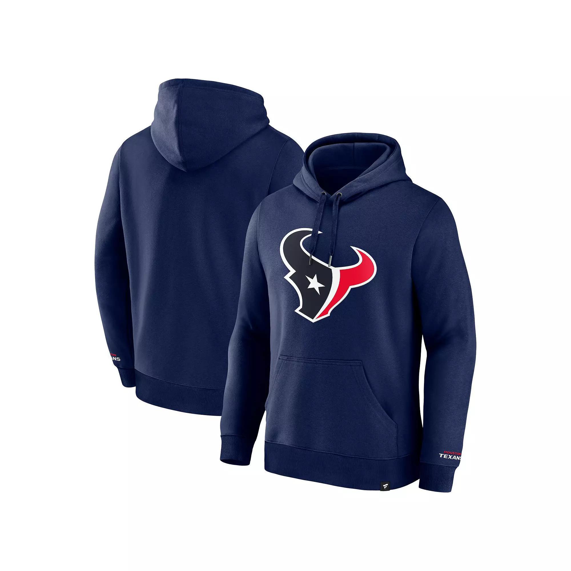 Men's Fanatics  Navy Houston Texans Legacy Fleece Pullover Hoodie, Size: 3XL, Blue Product Image