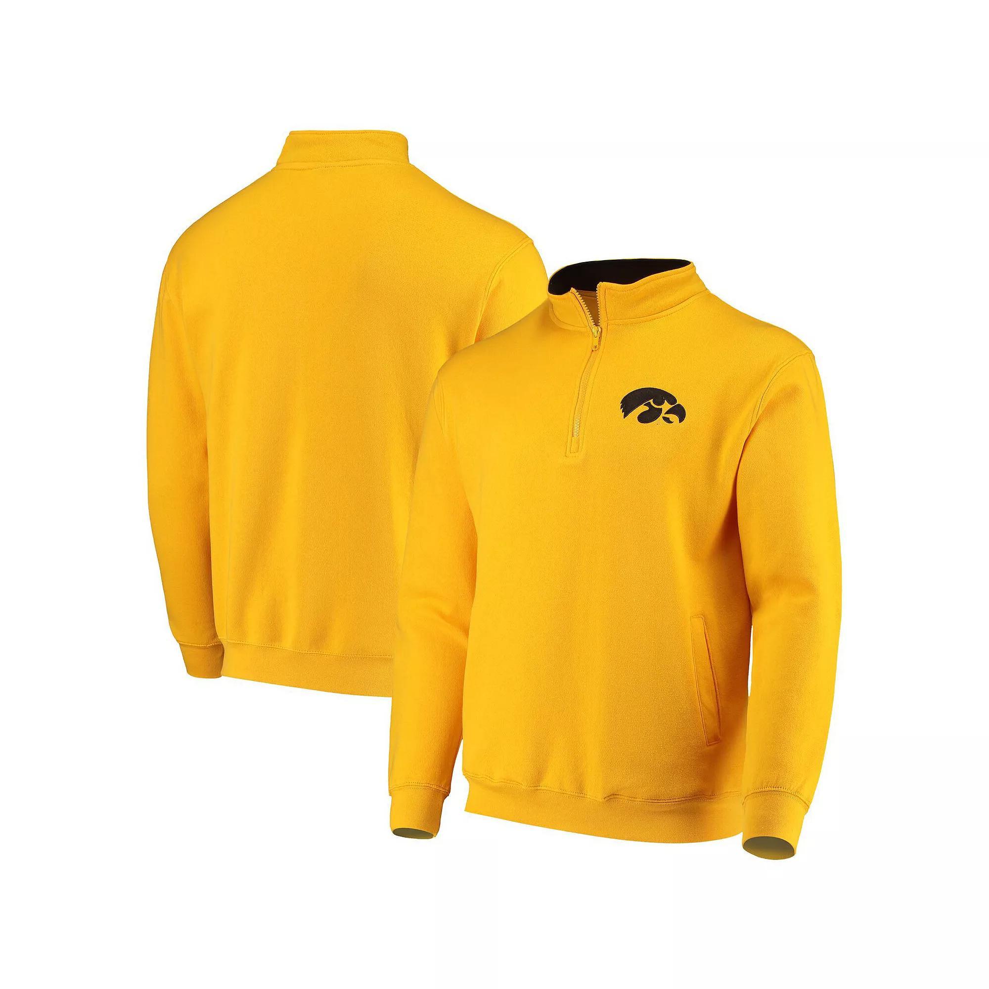 Men's Colosseum Gold Iowa Hawkeyes Tortugas Logo Quarter-Zip Jacket, Size: 3XL Product Image