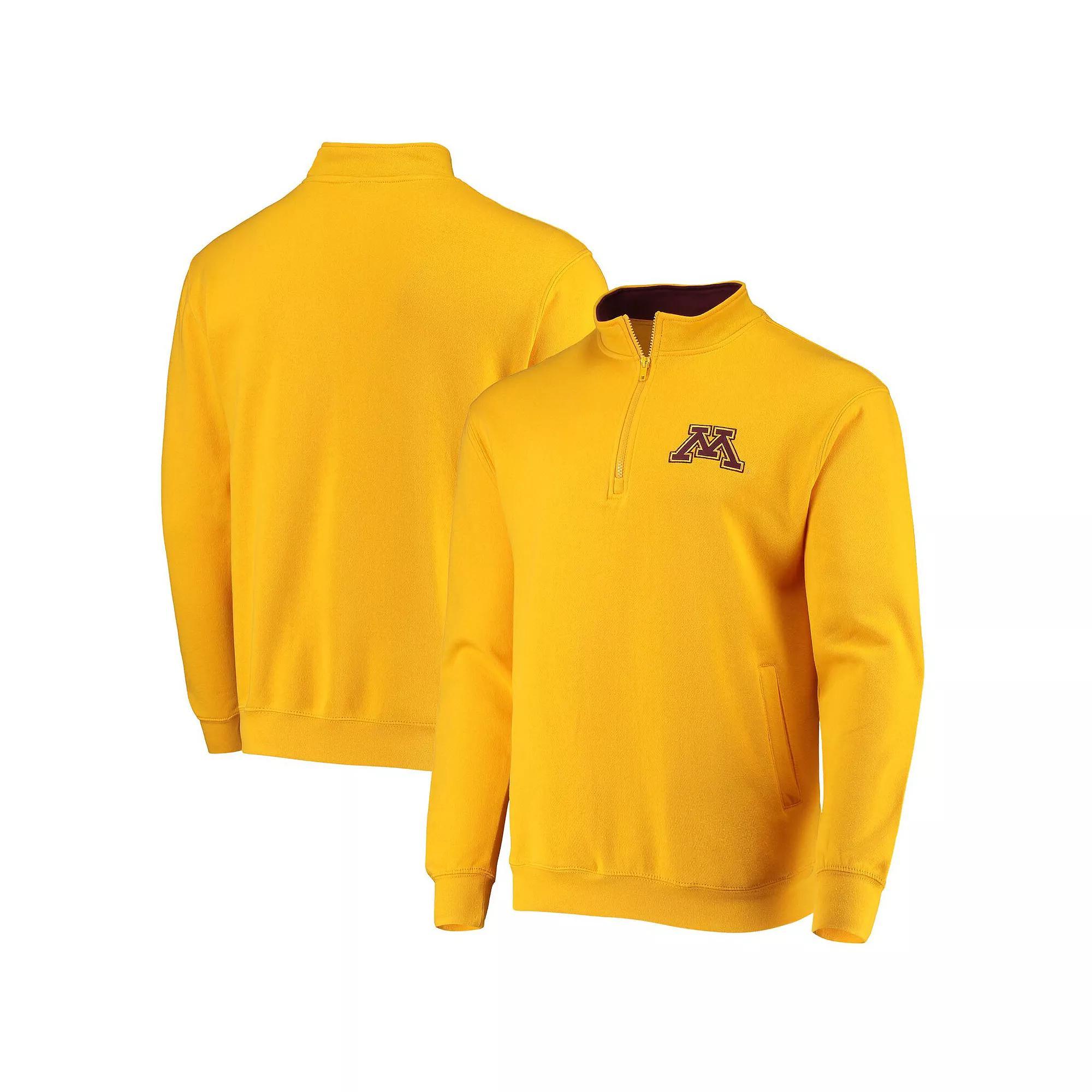 Men's Colosseum Gold Minnesota Golden Gophers Tortugas Logo Quarter-Zip Jacket, Size: Medium Product Image