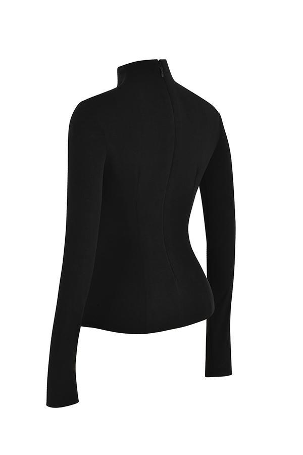 Lori Black Crystallised Lace Up Top Product Image