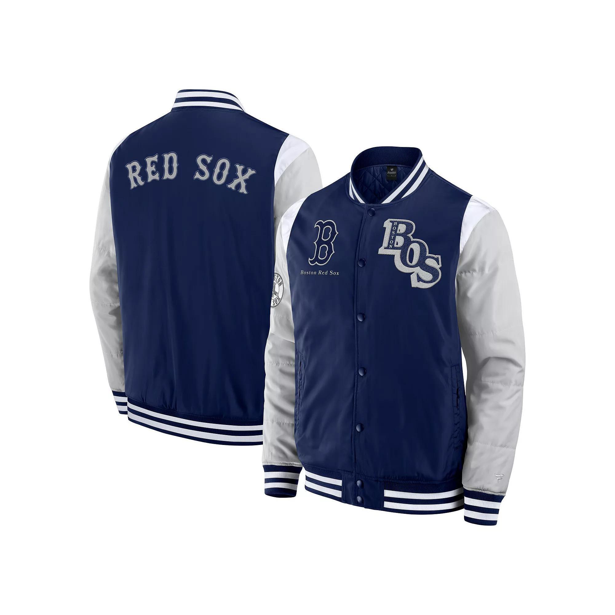 Men's Fanatics  Navy Boston Red Sox Elements Elite Full-Snap Jacket, Size: Large, Blue Product Image