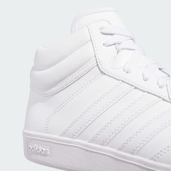 adidas Hoops 4.0 Women's Mid Top Basketball Shoes, Size: 6, White White Black Product Image
