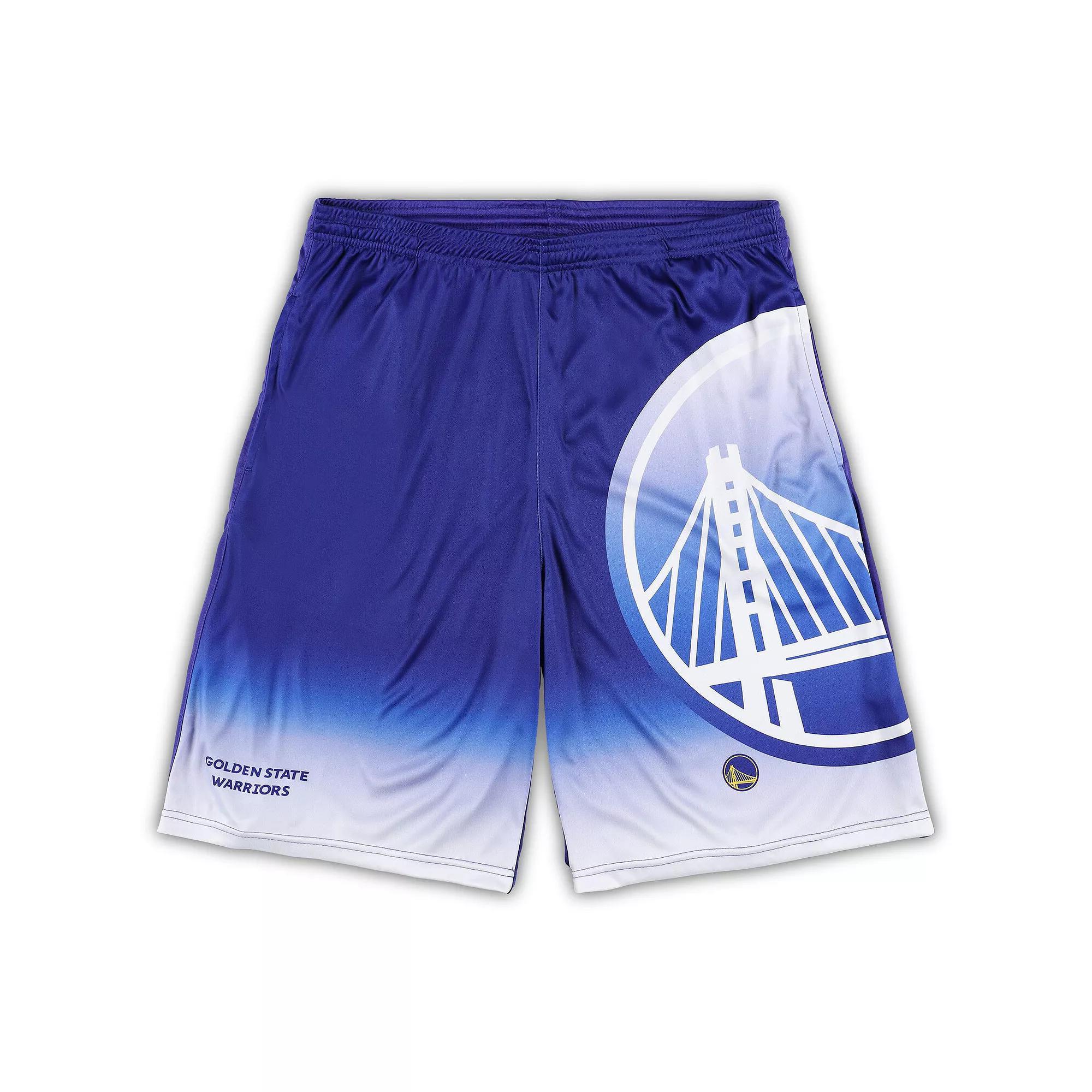 Men's Fanatics Branded Royal Golden State Warriors Big & Tall Graphic Shorts, Size: 2XB, Blue Product Image