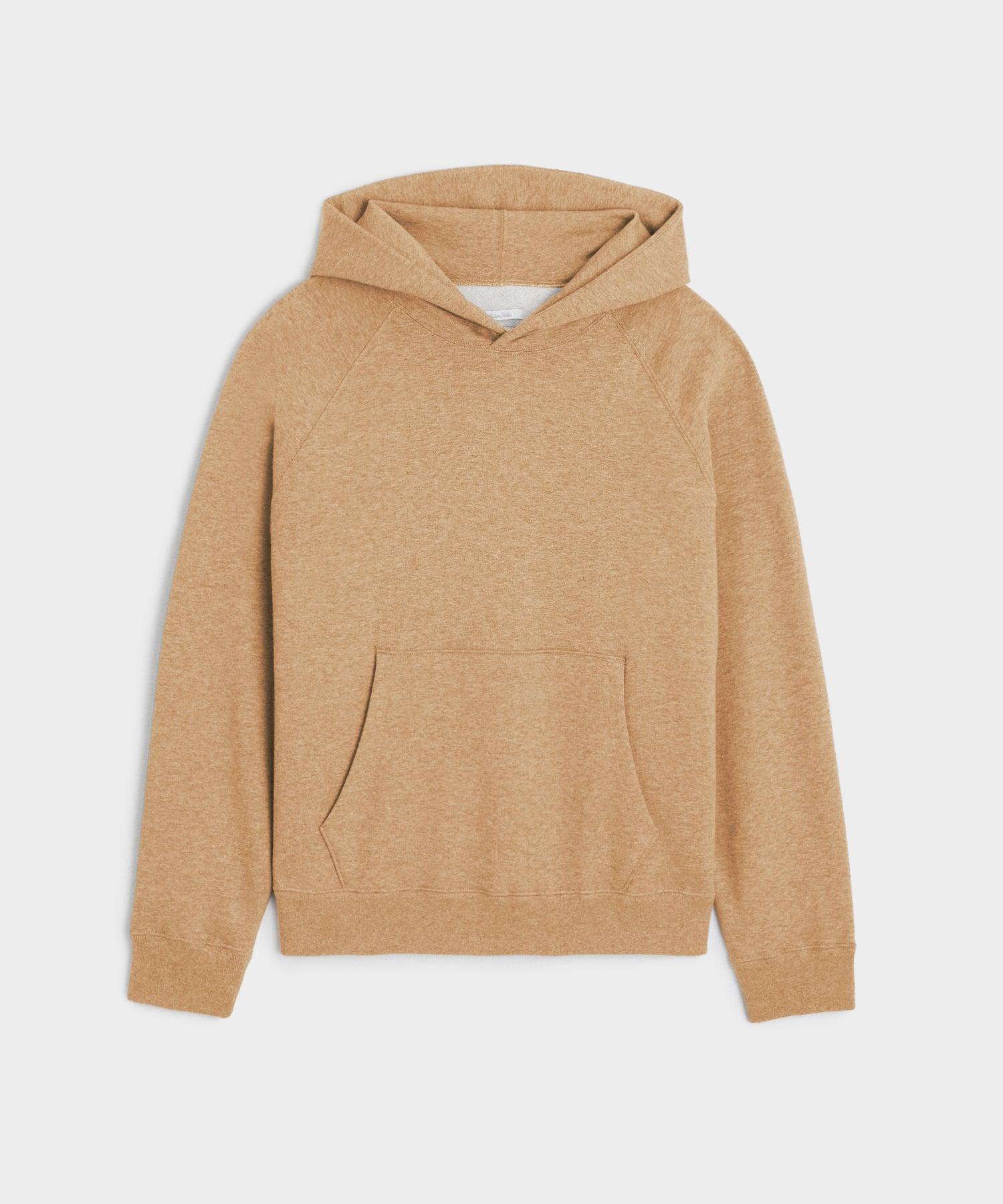 Cotton-Camelhair Fleece Hoodie in Vintage White Product Image
