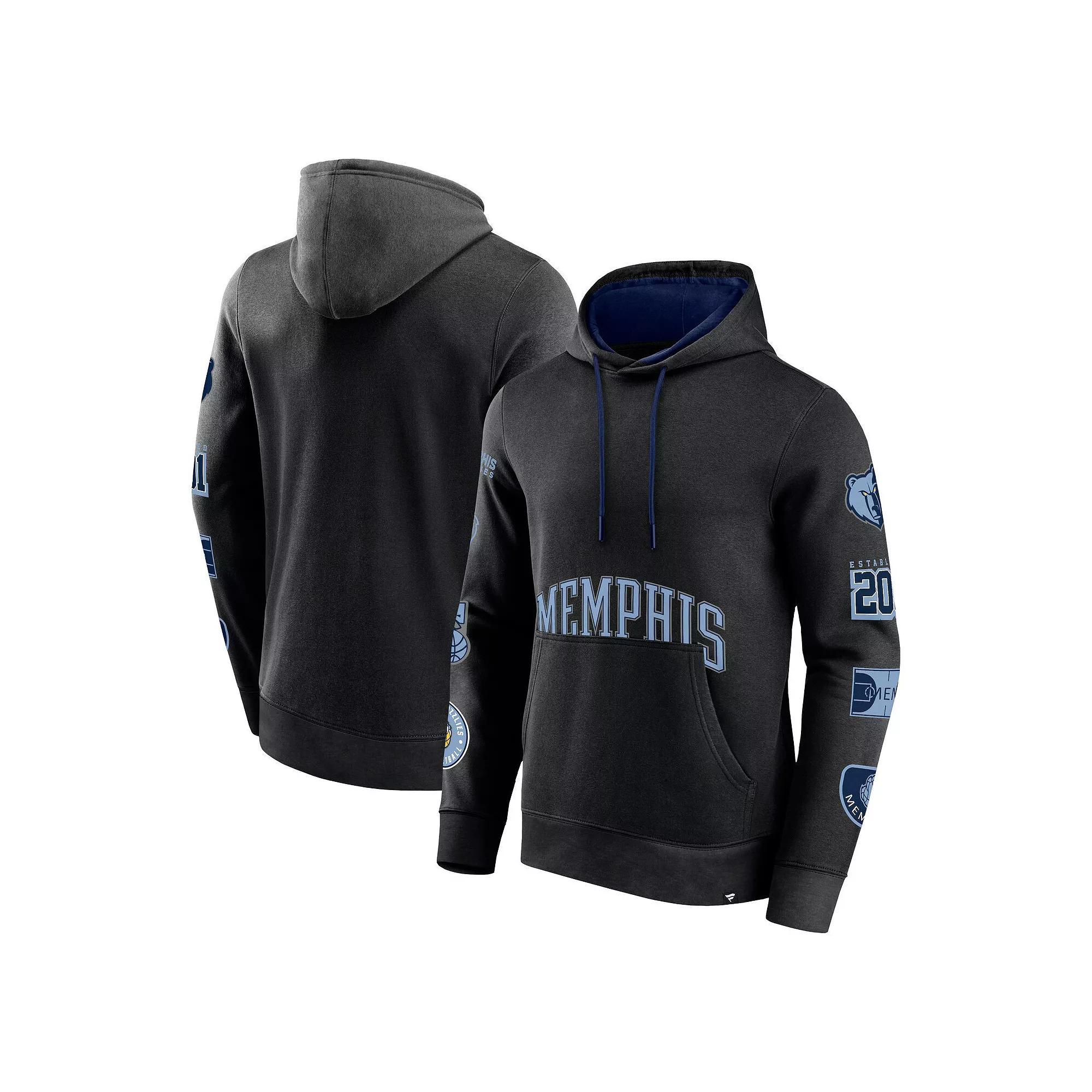 Men's Fanatics Branded Black Memphis Grizzlies Home Court Pullover Hoodie, Size: XL, Grz Black Product Image