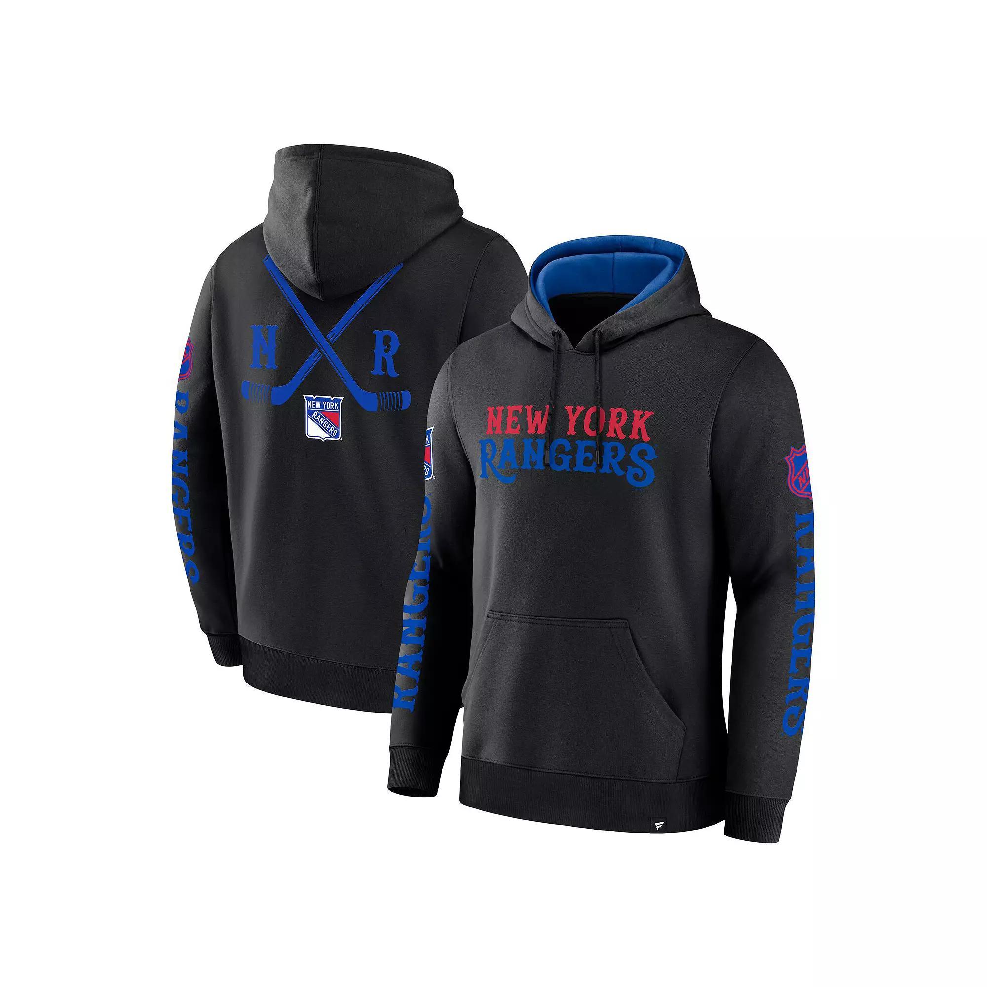 Men's Fanatics Black New Jersey Devils Big City Legacy Fleece Pullover Hoodie, Size: Large, Nhl Black Product Image