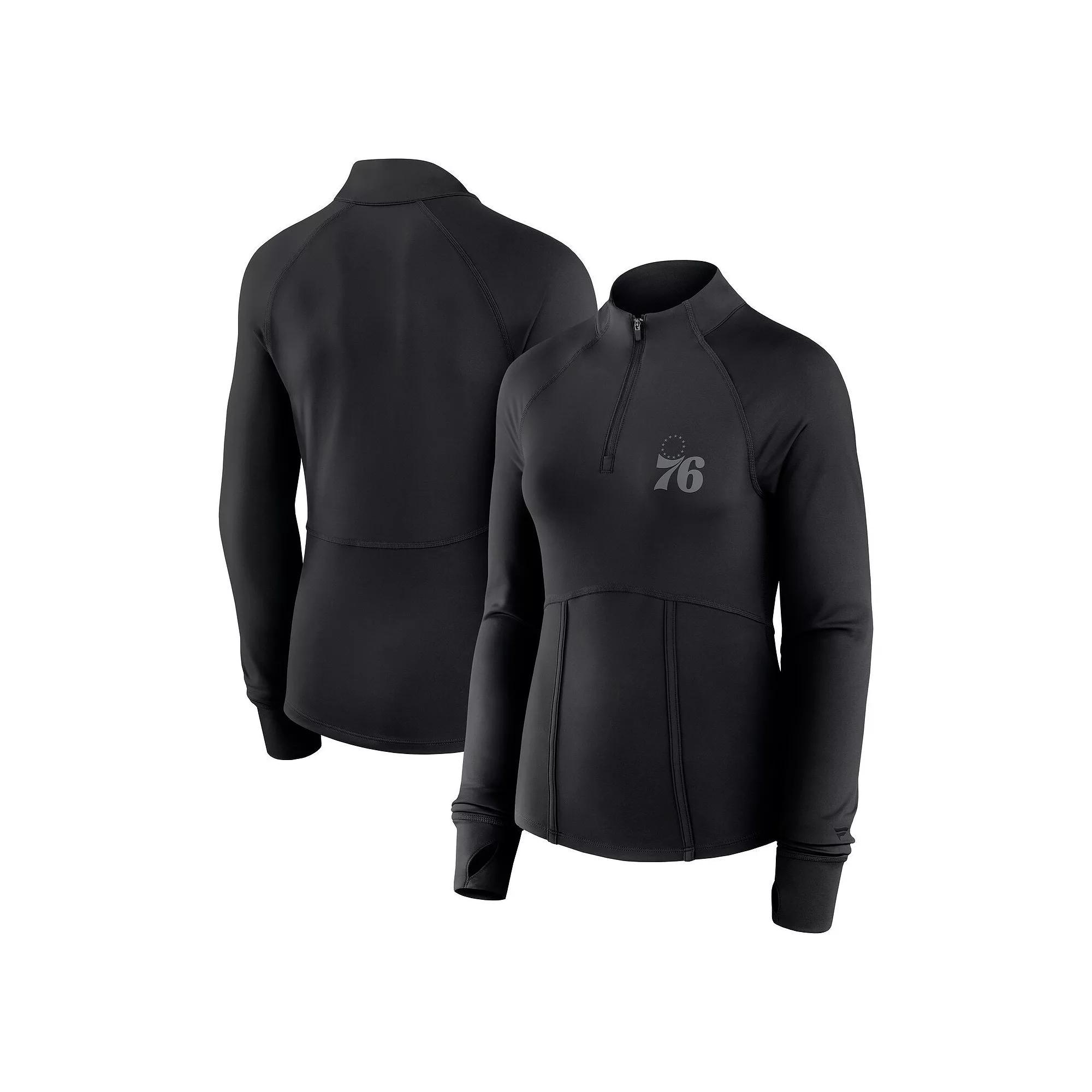 Women's Fanatics Black Boston Celtics Elements Match Raglan Quarter-Zip Jacket, Size: XL Product Image