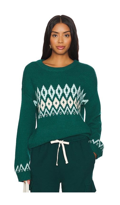Wool Fair Isle Crew Neck Sweater MONROW Product Image
