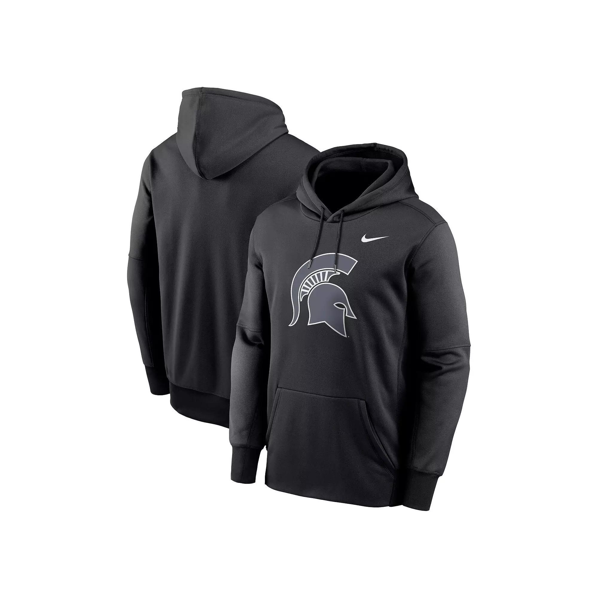 Men's Nike Black Michigan State Spartans Color Pop Performance Fleece Pullover Hoodie, Size: 2XL Product Image