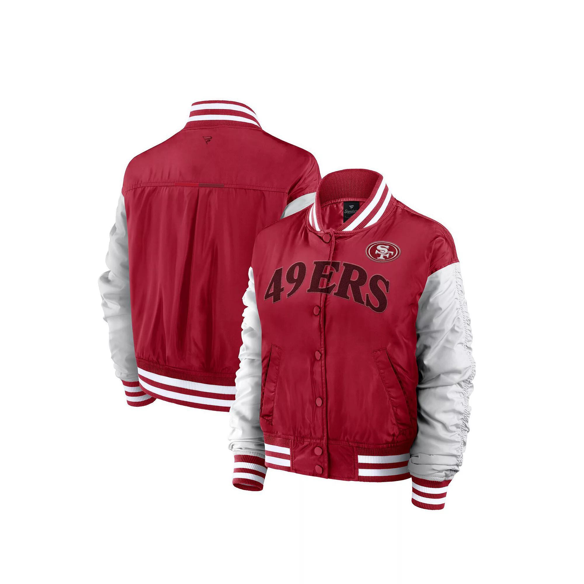 Women's Fanatics  Scarlet San Francisco 49ers Elements Wave Full-Snap Jacket, Size: XS, Red Product Image