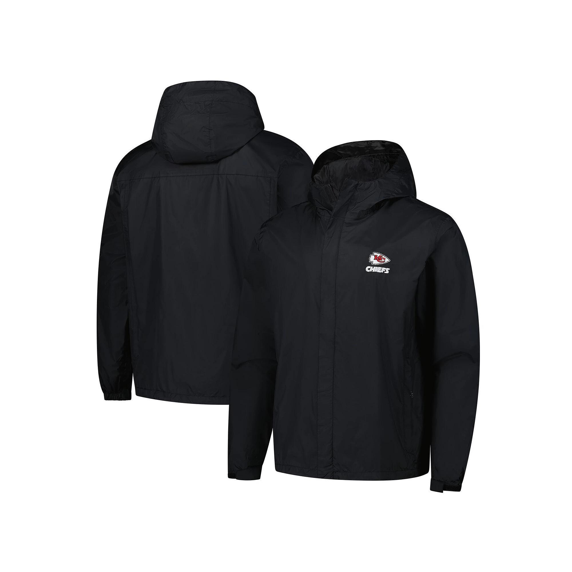 Men's Dunbrooke Black Kansas City Chiefs Tropic Waterproof Packable Full-Zip Hoodie Jacket, Size: Large Product Image