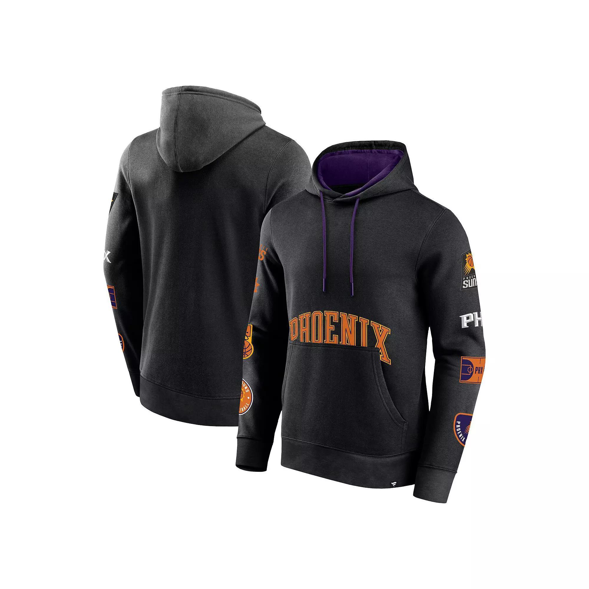 Men's Fanatics Black Phoenix Suns Home Court Pullover Hoodie, Size: Medium, Phx Black Product Image