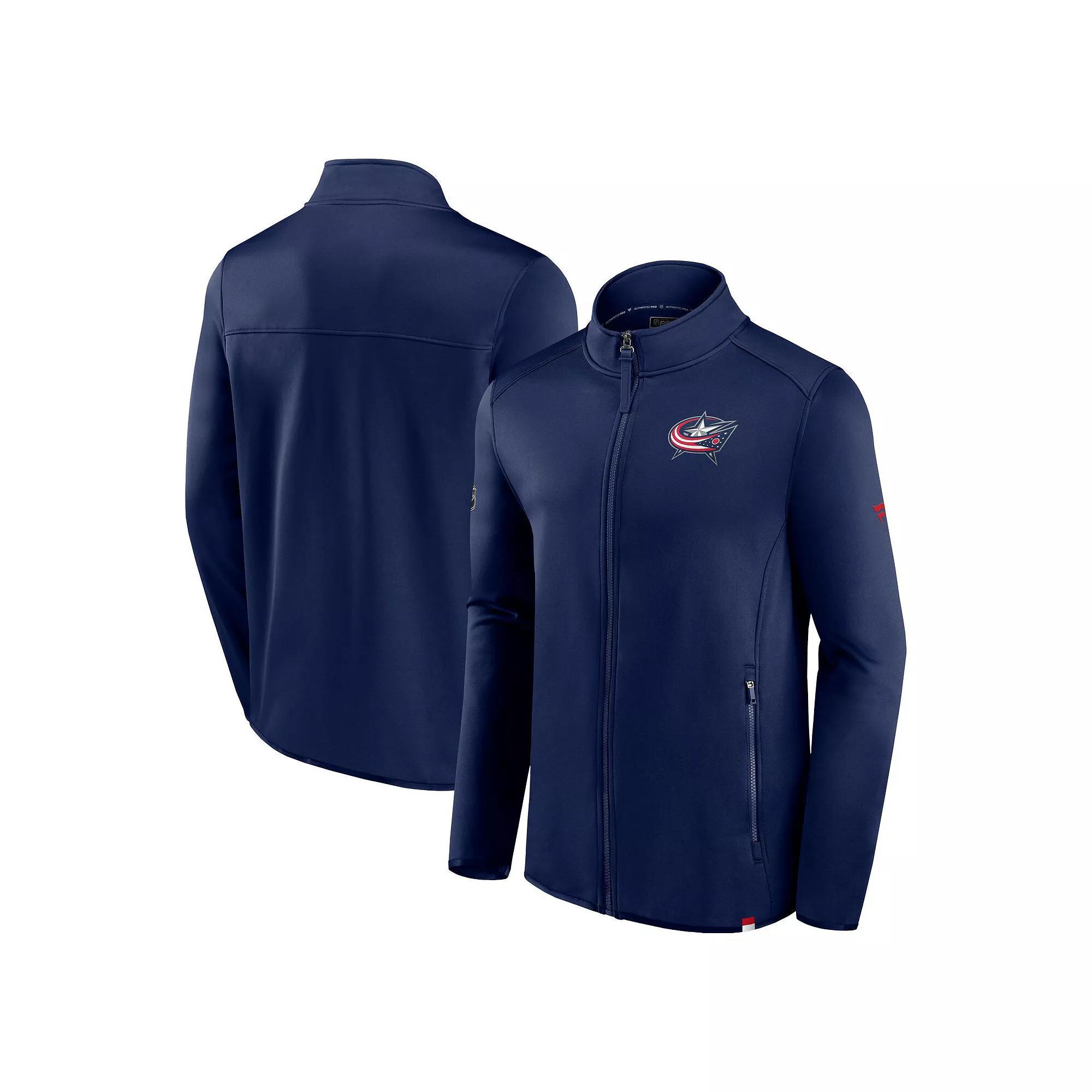 Men's Fanatics Branded  Deep Sea Blue Seattle Kraken Authentic Pro Full-Zip Jacket, Size: Small, Krk Blue Product Image