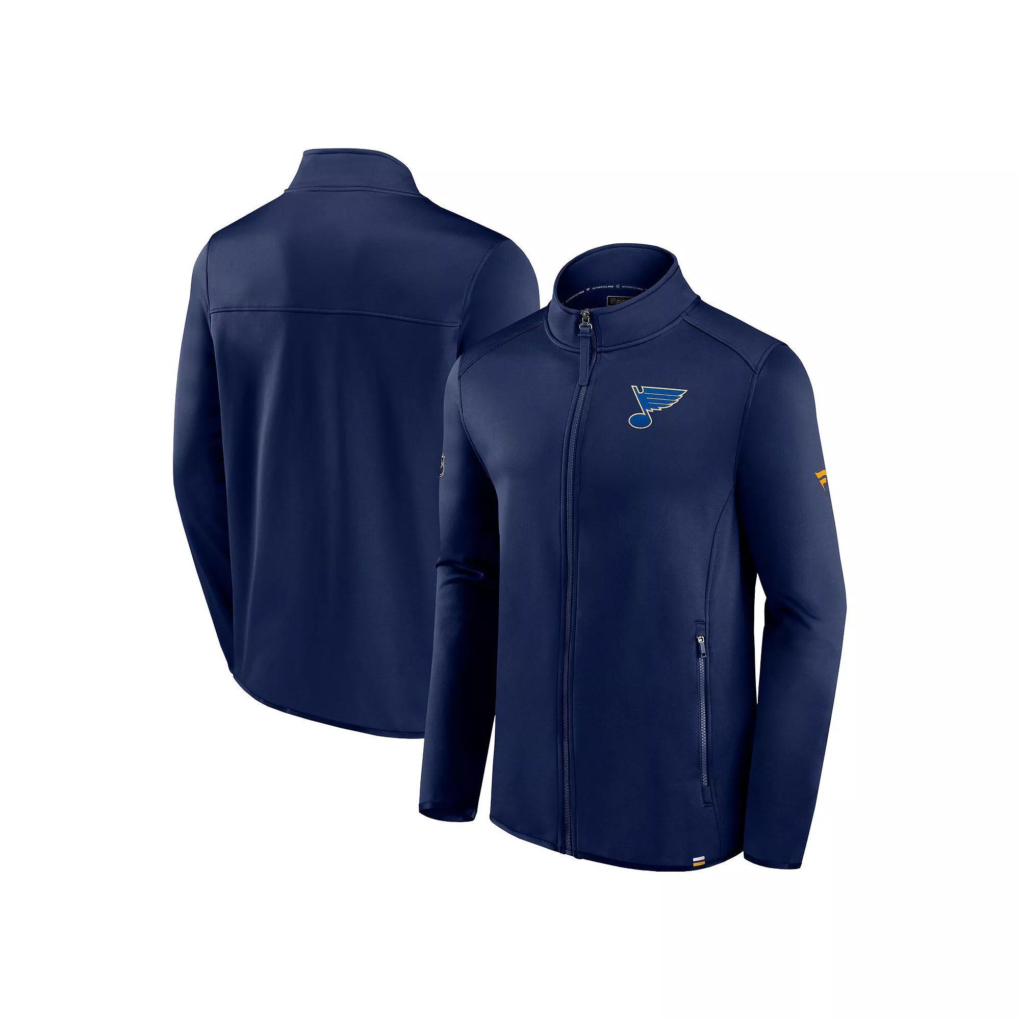 Men's Fanatics Branded  Deep Sea Blue Seattle Kraken Authentic Pro Full-Zip Jacket, Size: Small, Krk Blue Product Image