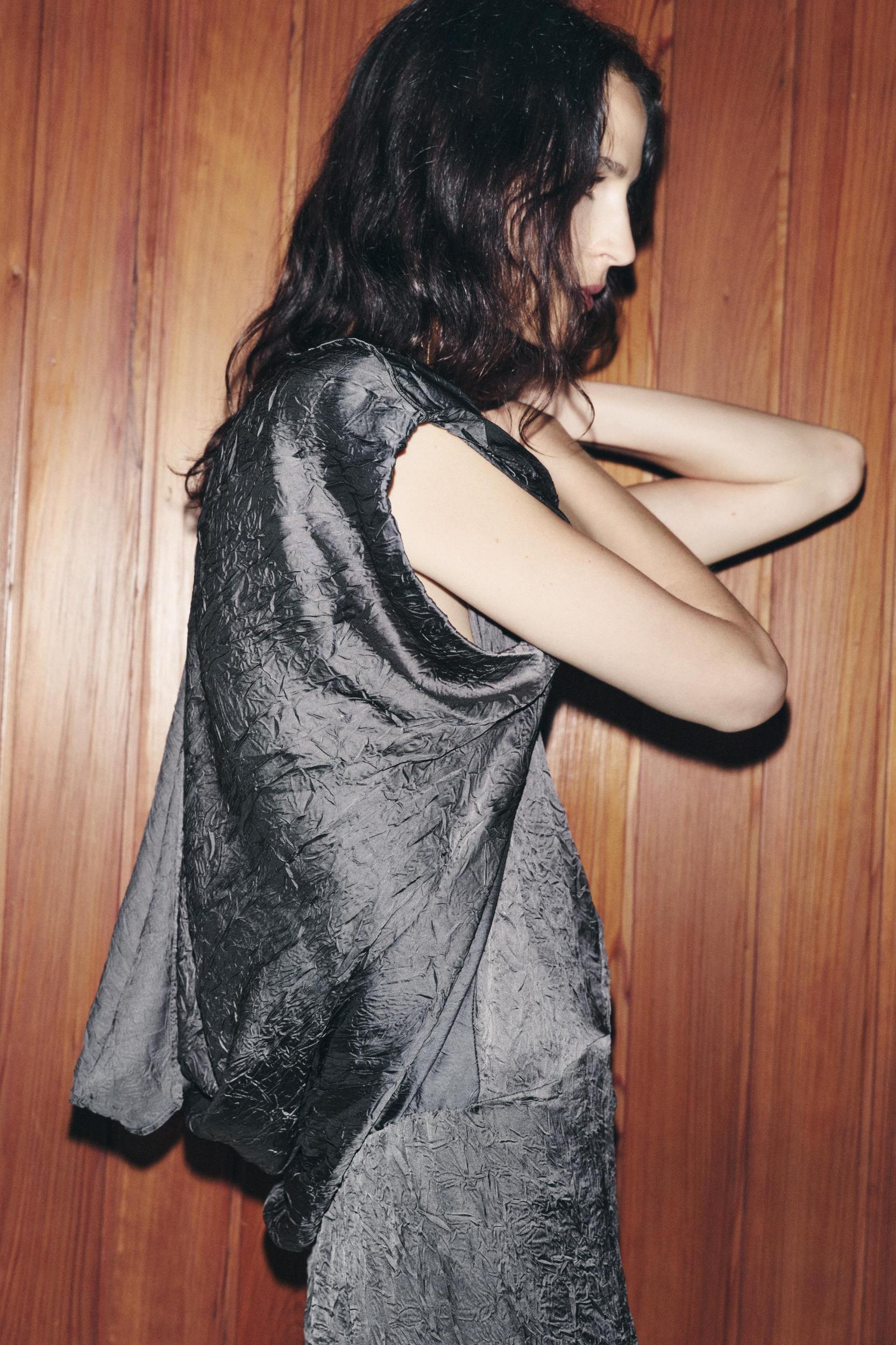 WRINKLE LOOK DRESS ZW COLLECTION Product Image