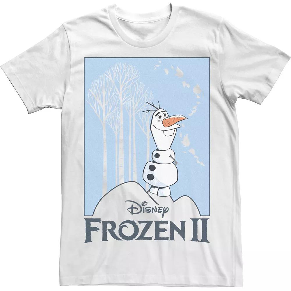 Disney's Frozen 2 Olaf Standing On Rock Men's Tee, Size: XXL, White Product Image