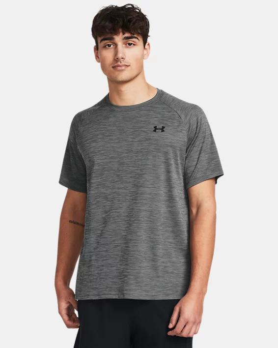 Men's Under Armour Tech Textured Short Sleeve Tee, Size: Small, Black Product Image